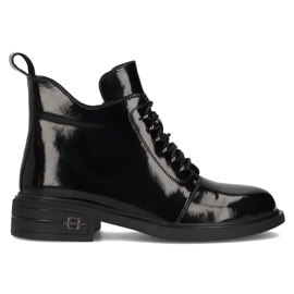 Filippo DBT6318/24 Bk Lederstiefel, schwarz