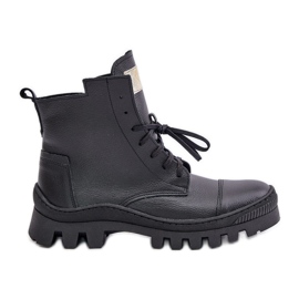 Zazoo 2831 Damenstiefel aus Naturleder, Schwarz