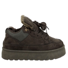 Skinner Green isolierte Plateau-Sneaker grün