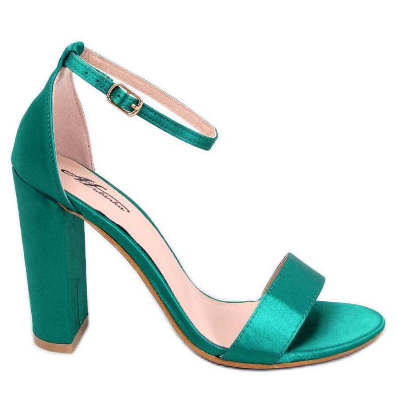 Ranae Grüne Sandalen mit Absatz – Inello
