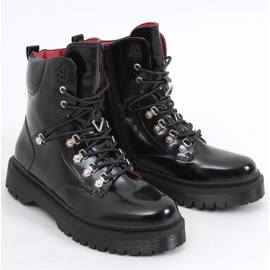 Kari Schwarze Schnürstiefeletten – Inello