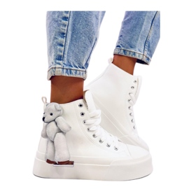 Rooks Weiße Teddybär-Sneaker – Inello