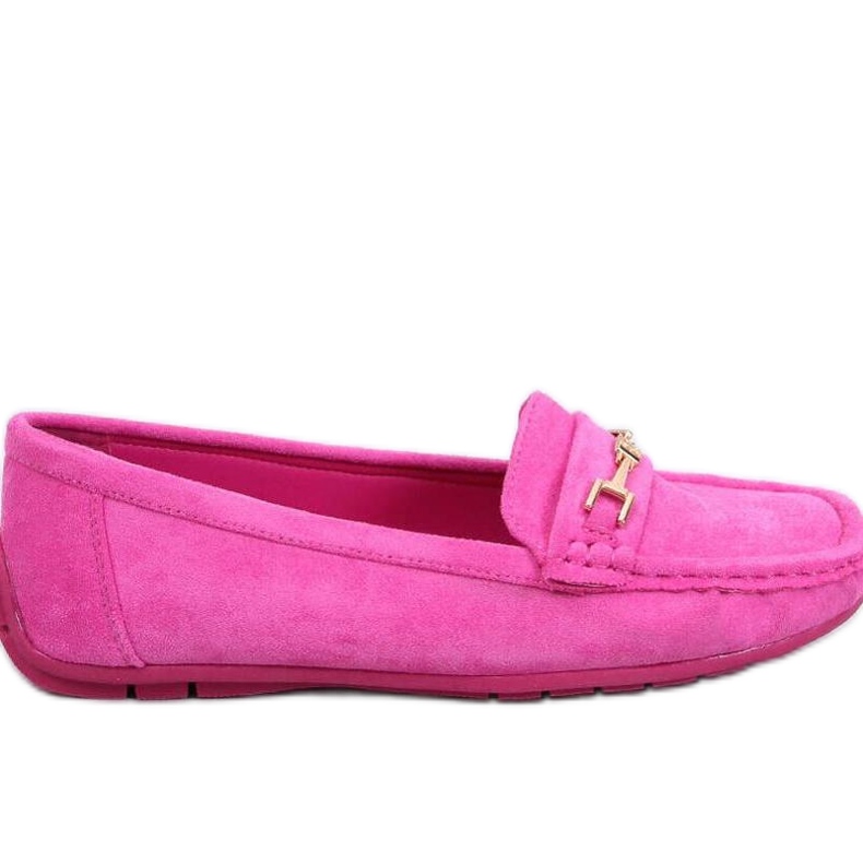 Damen-Mokassins aus Wildleder Sourd Fuchsia rosa