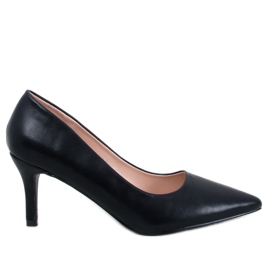 Lauryn Schwarze Pumps mit niedrigem Absatz – Inello
