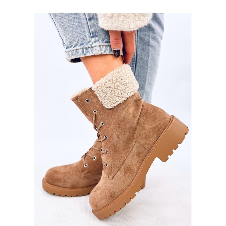 Barkoi Camel Schnürstiefeletten – Inello braun