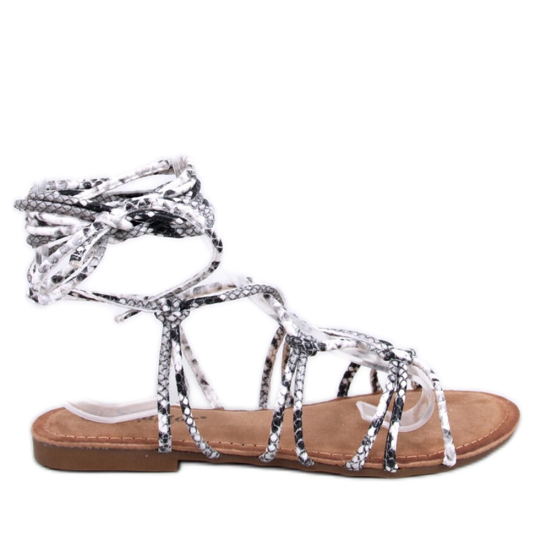 Morin Serpentine Gladiator-Sandalen grau