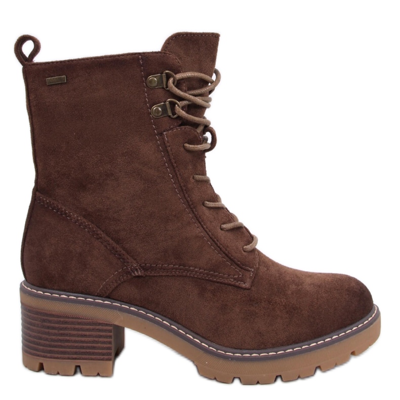 Reed Green bequeme Stiefeletten mit hohem Absatz braun