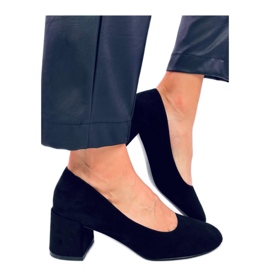 Fredette Schwarze bequeme Pumps mit Absatz