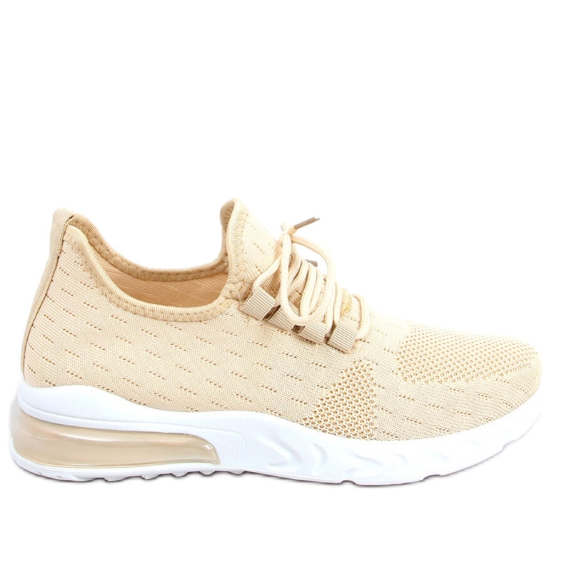 Beige Socken-Sportschuhe