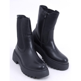 High-Top-Chelsea-Stiefel Schwarz