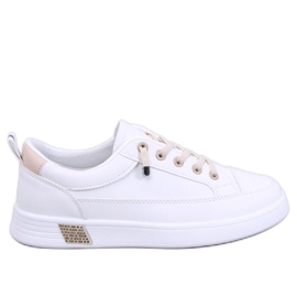 Beige Damen-Sneaker weiß