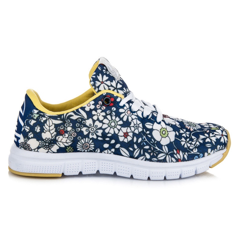 Kylie Sportschuhe mit Blumen blau