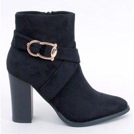 Janisa Schwarze Stiefeletten mit hohem Absatz – Inello