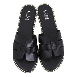 Elegante Damen-Flip-Flops Schwarz