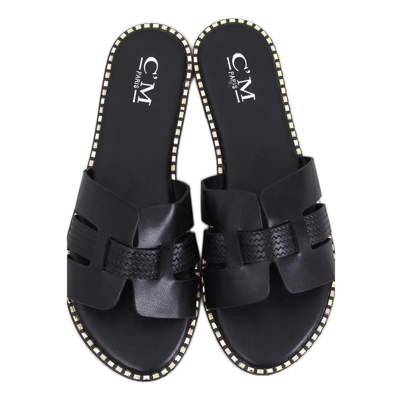Elegante Damen-Flip-Flops Schwarz