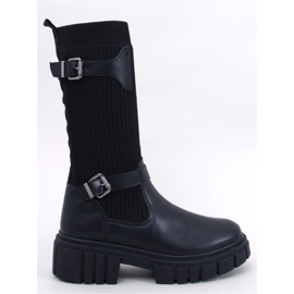 Stiefel mit elastischem Obermaterial Rhea Black - Inello schwarz