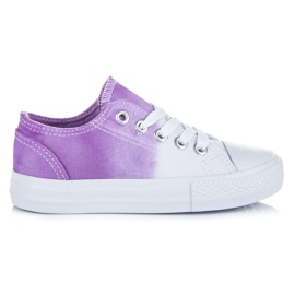 Kylie Ombre-Turnschuhe für Kinder weiß lila