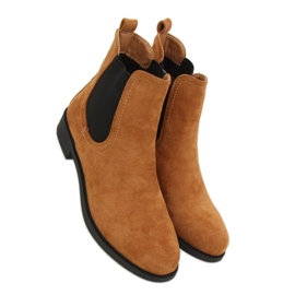 Klassische Camel-Chelsea-Stiefel für Damen braun