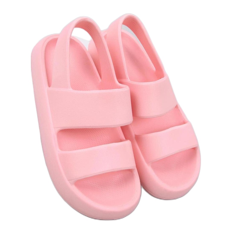 Rosa Schaumstoffsandalen