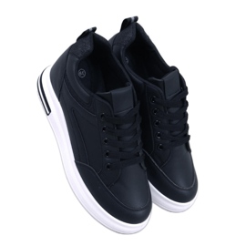 Damen-Sneaker mit Keilabsatz Schwarz