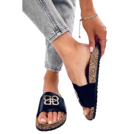 Korkschieber mit Zirkonen Schwarz