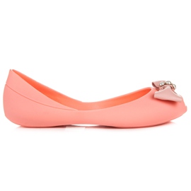 Vices Ballerinas aus Gummi mit offener Zehenpartie orange