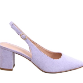 Soheil LT.PURPLE Pumps mit offenem Absatz – Inello lila