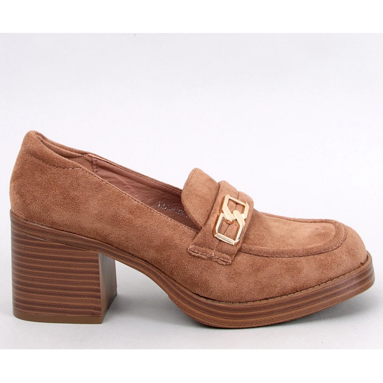 Corinai Brown Loafer mit hohen Absätzen – Inello braun