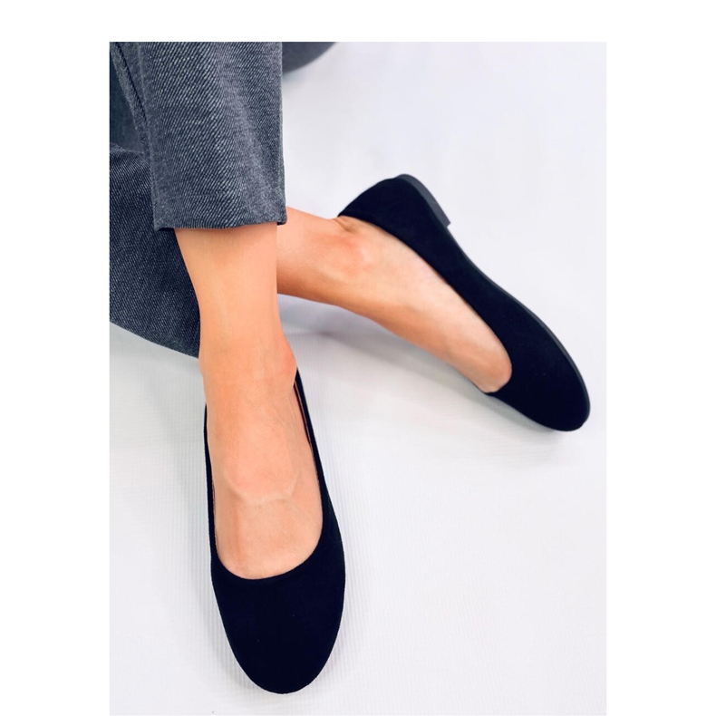 Klassische Ballerinas aus Wildleder Sessa Black - Inello schwarz