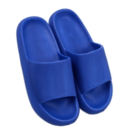 Königsblaue Gummi-Slides