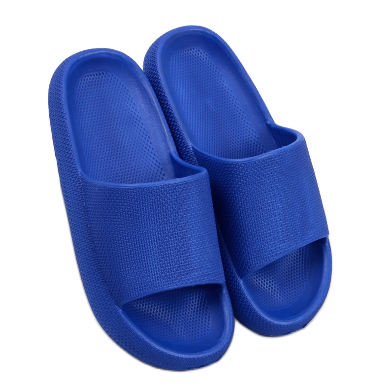 Königsblaue Gummi-Slides