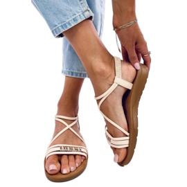 Rostani Beige Damensandalen - Inello