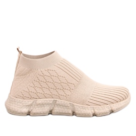 Darts Beige Socken-Sportschuhe - Inello