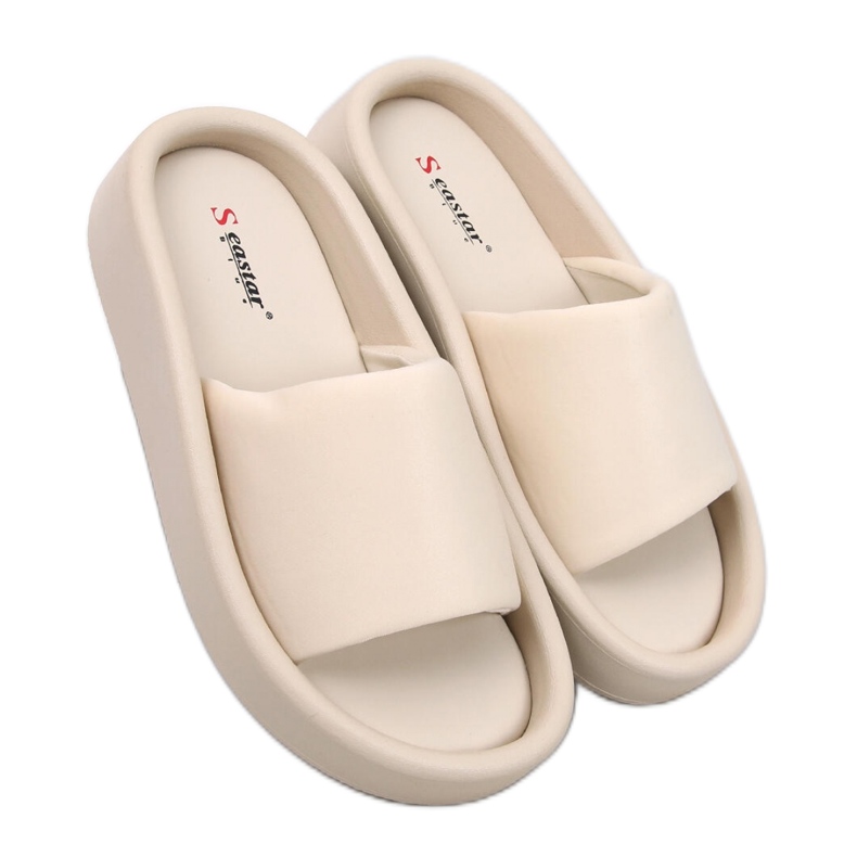 Fontes Beige weiche Damensandale – Inello