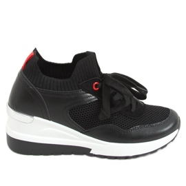 Fenix ​​​​Schwarze Keilsneaker - Inello