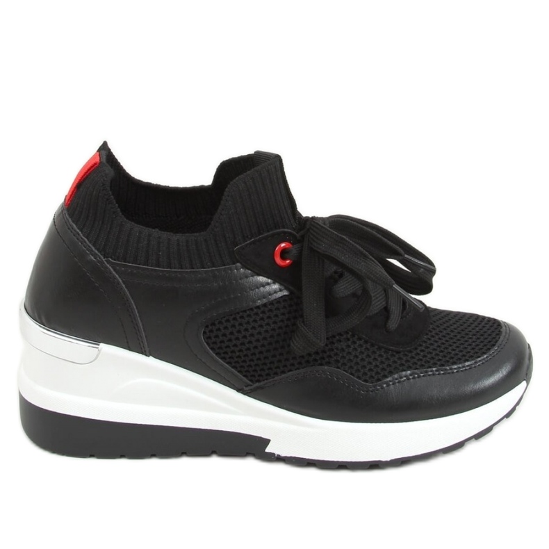 Fenix ​​​​Schwarze Keilsneaker - Inello