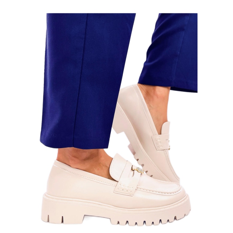 Beige Plateau-Loafer von Rimet – Inello