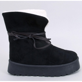 Preis Schwarze Schneestiefel aus Schaffell - Inello