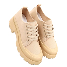 Golv Khaki Wandersneaker – Inello beige