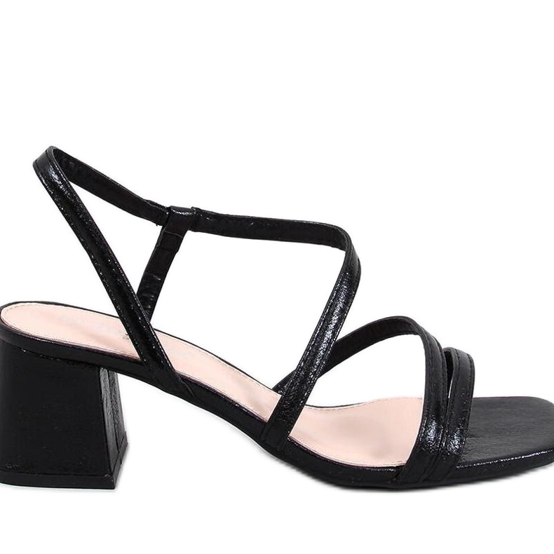 Cudini Schwarze Sandaletten mit hohen Absätzen – Inello