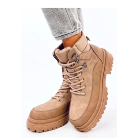 Mathen Khaki Trapper-Stiefeletten - Inello braun