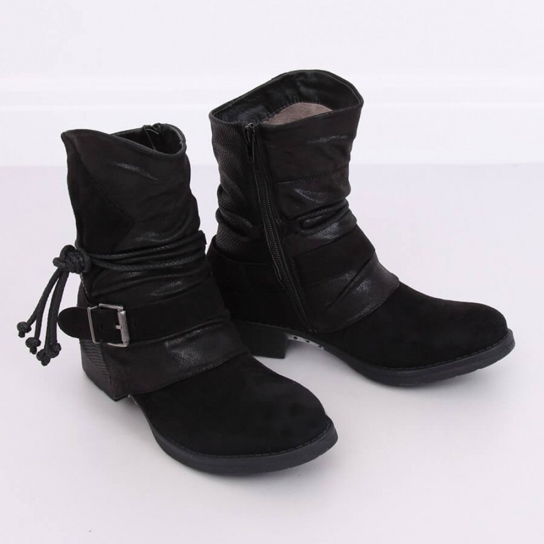 Militärstiefel Schwarz 201802-11B Schwarz - Inello