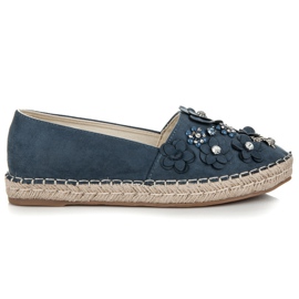 Marquiz Schlupfhalbschuhe mit Verzierungen blau