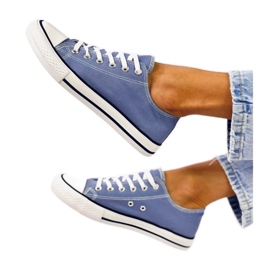 Klassische Damen-Sneaker Basic Jeans - Inello blau
