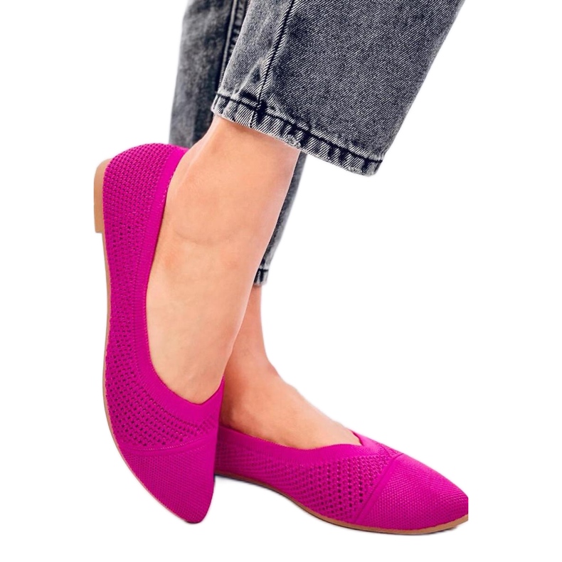 Durchbrochene Mandelballerinas Sotty Fuchsia - Inello rosa