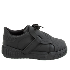 Schwarze Damen-Sneaker NB513P Schwarz - Inello