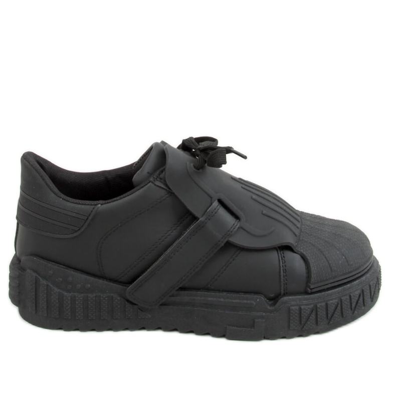 Schwarze Damen-Sneaker NB513P Schwarz - Inello