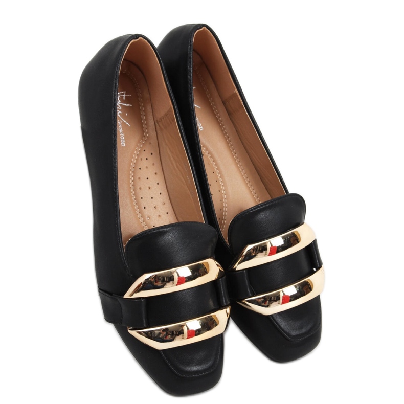 Hedd Black Damenmokassins – Inello schwarz