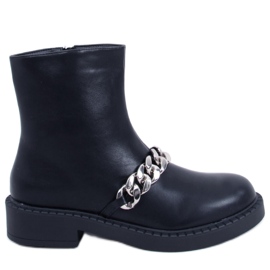 Damenstiefeletten mit Kette Foster Black - Inello schwarz