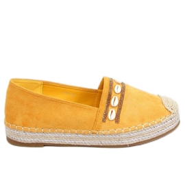 Espadrilles mit Honigmuscheln 6771 Gelb - Inello